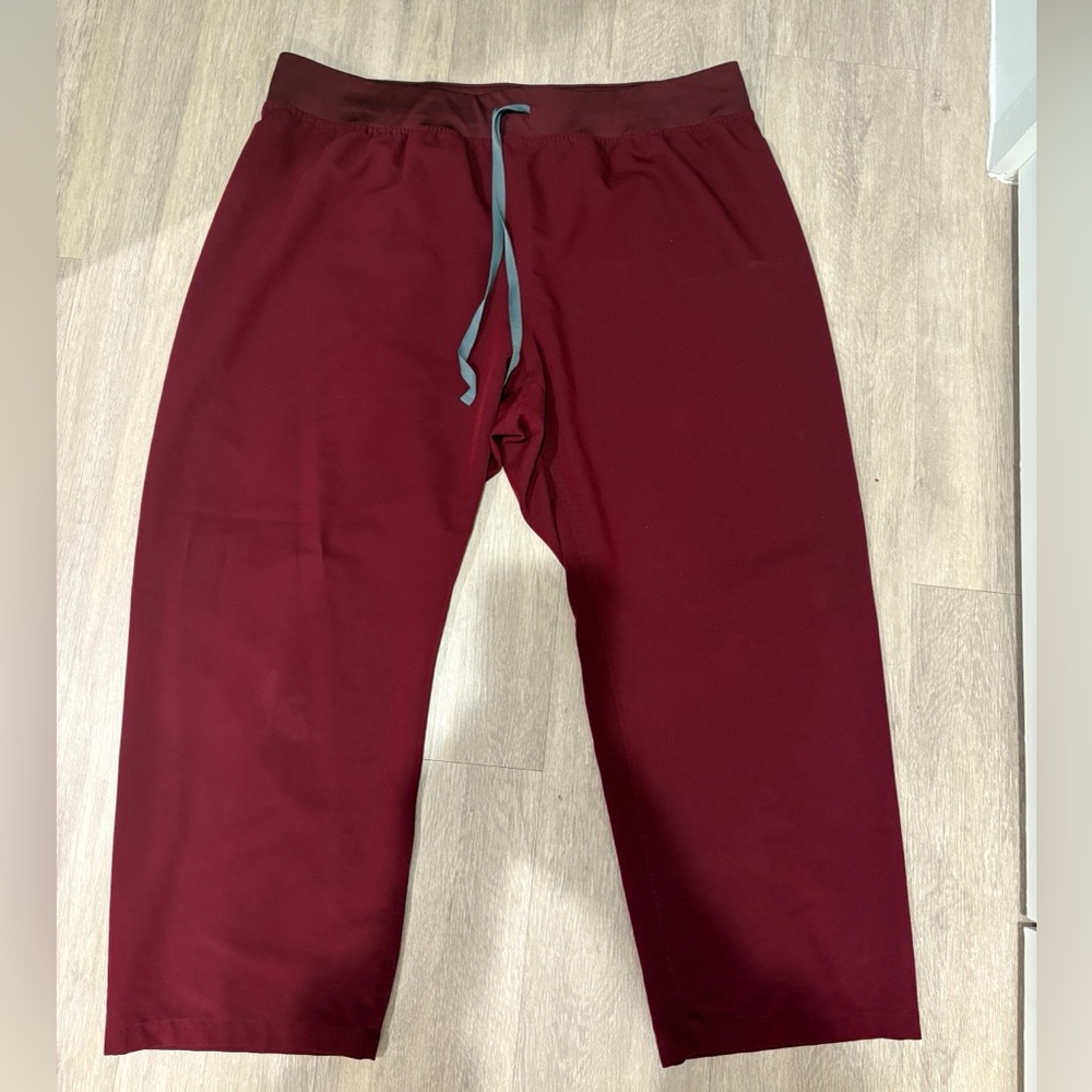 Figs Livingston Burgundy pants